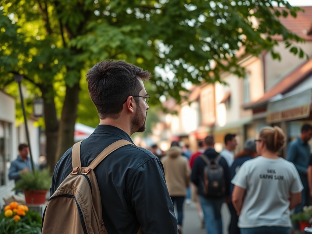 Ilustracja symbolizująca Dzień Ziemi z elementami przyrody i miasta Sulmierzyce