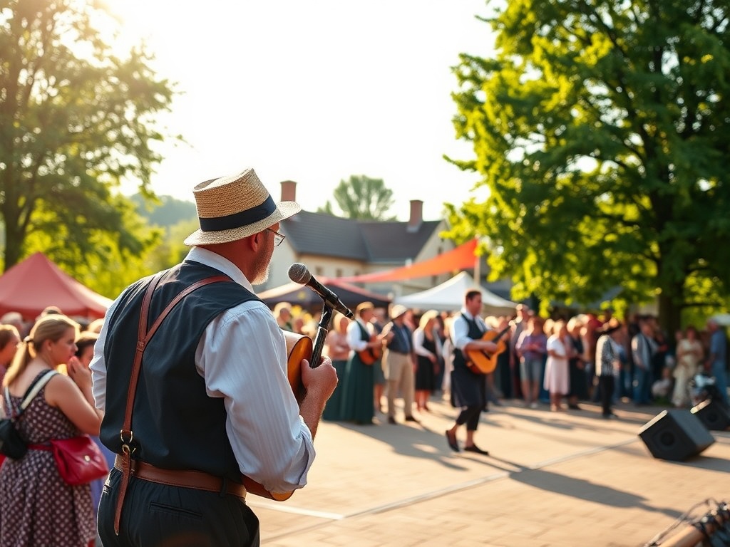 Widok na zielone tereny i zabytkową architekturę miasta Sulmierzyce podczas wiosennego dnia.